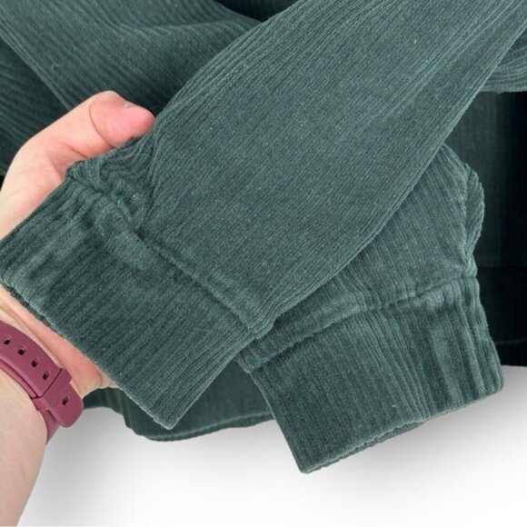 Sezane Mary Sweatshirt Sage Green Size Medium French Organic Cotton Velvet Boho - Picture 10 of 13